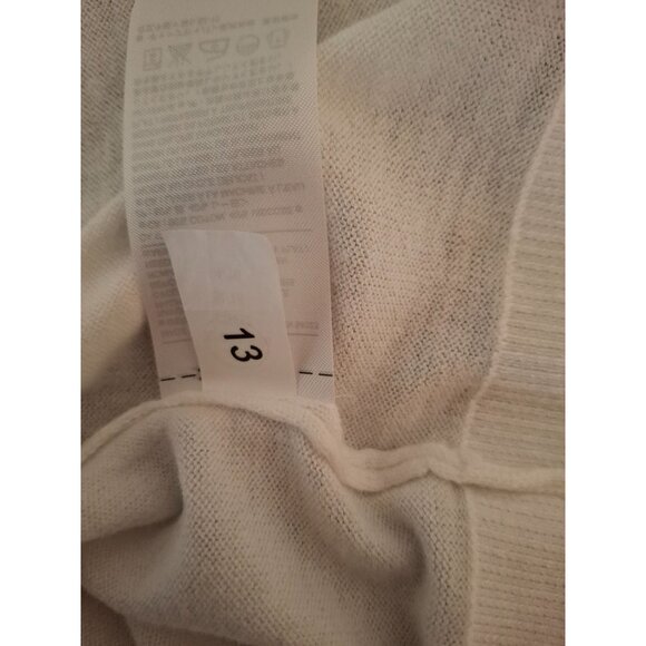 Banana Republic Womens Cardigan Sweater Medium White Long Sleeve Minimalist - Picture 7 of 9